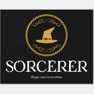 Sorcerer Sorcerers Magic Dungeons Crawler and Dragons Slayer Posters and Art